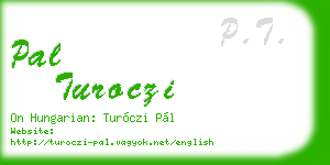 pal turoczi business card