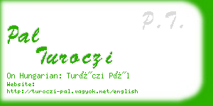 pal turoczi business card